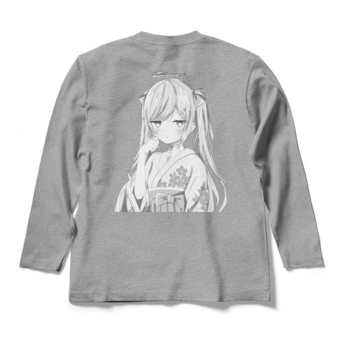ロングスリーブTシャツ - M - 杢グレー