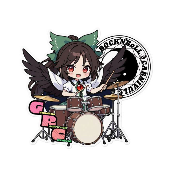 ステッカー - 160 x 160 (mm)(キャラのみ)