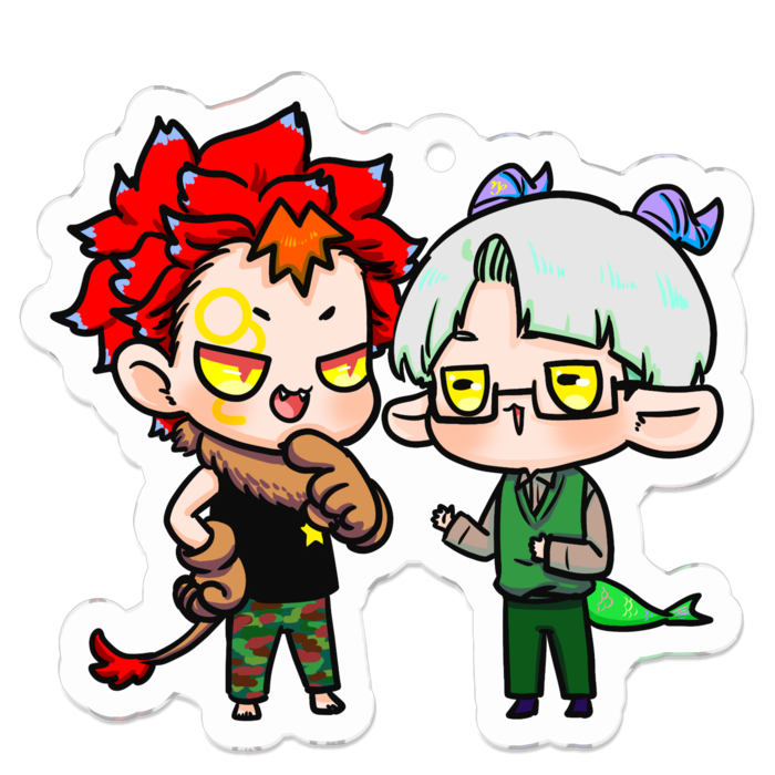 アクリルキーホルダー - 50 x 50 (mm)