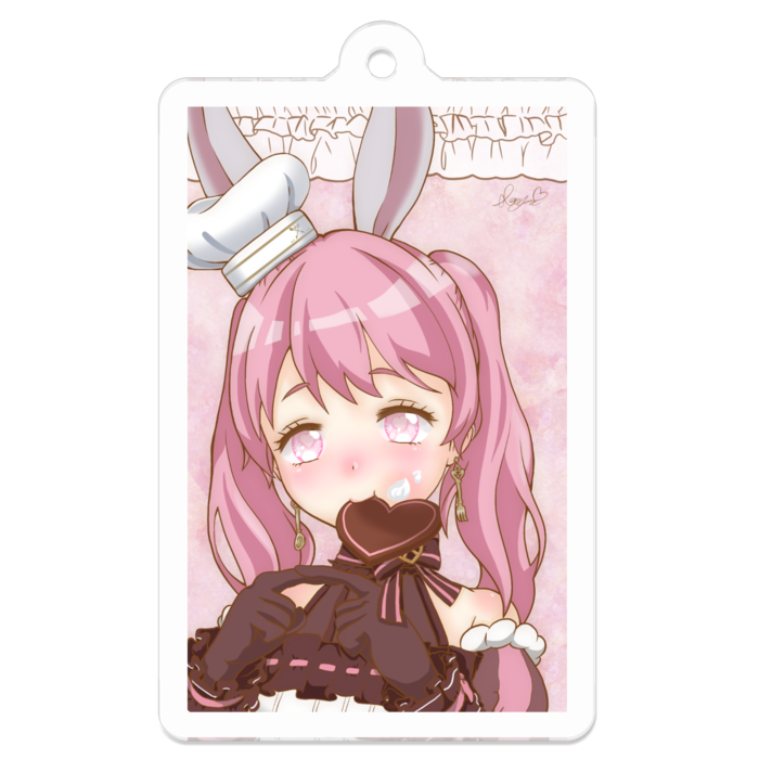 アクリルキーホルダー（コーティング） - 50 x 50 (mm)