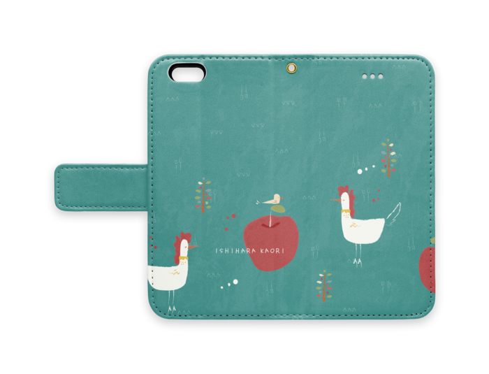 手帳型iPhoneケース - iPhone 6 / 6s - ストラップ穴 あり