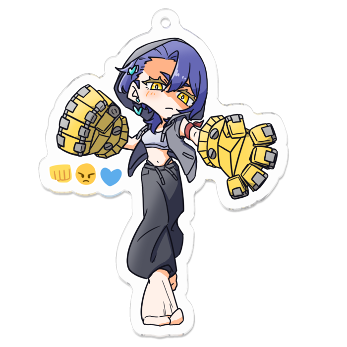 アクリルキーホルダー - 70 x 70 (mm)