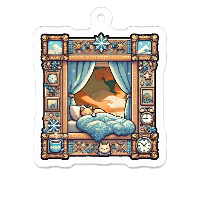 アクリルキーホルダー - 50 x 50 (mm)