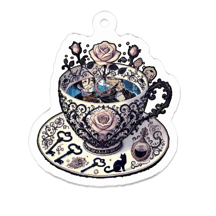 アクリルキーホルダー - 50 x 50 (mm)