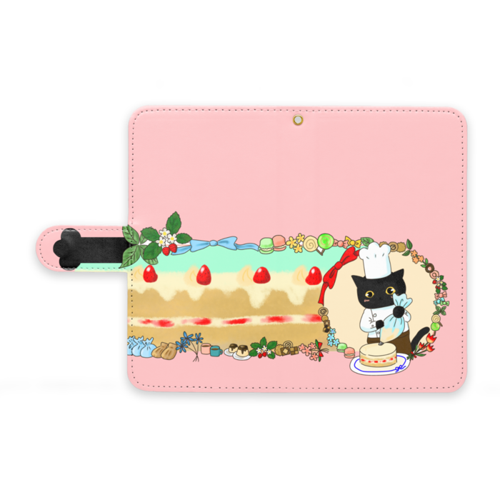 手帳型Androidケース - M - ストラップ穴 あり