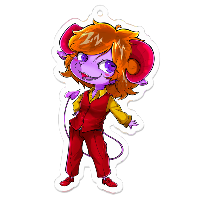 アクリルキーホルダー（コーティング） - 70 x 70 (mm)