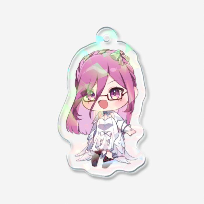 ホログラムアクリルキーホルダー - 50 × 50mm
