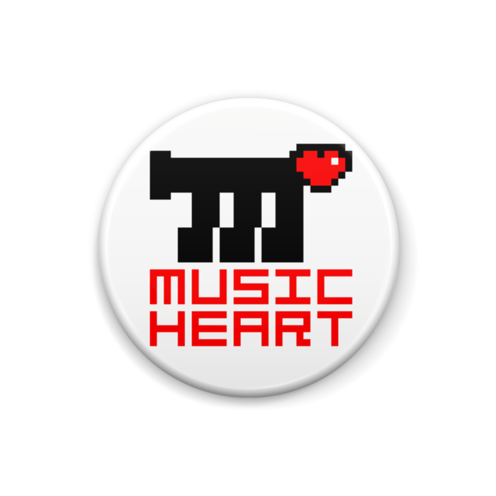 Music Heartオフィシャルグッズ 缶バッジ Music Heartロゴ Music Heart オフィシャルショップ Booth