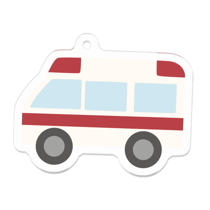 アクリルキーホルダー - 50 x 50 (mm)