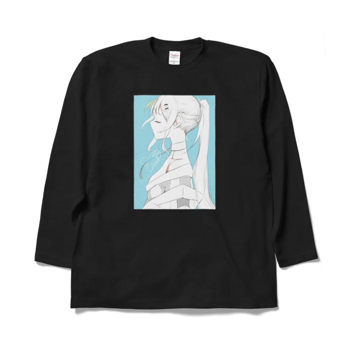 【XL / ブラック】春めきロングTシャツ