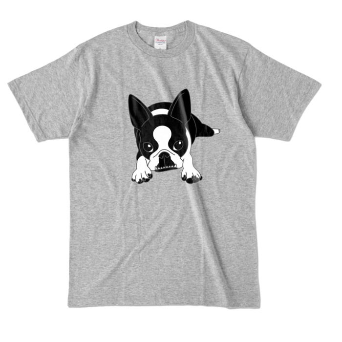 カラーTシャツ - L - 杢グレー (濃色)