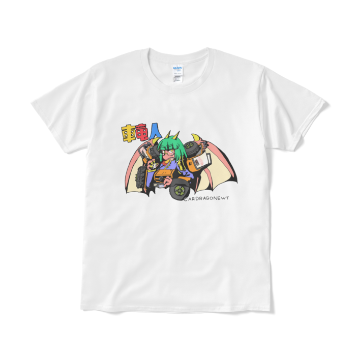 Tシャツ（プリント大） - L - ホワイト