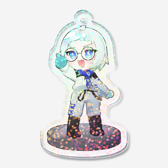 ホログラムアクリルキーホルダー - 50 × 50mm