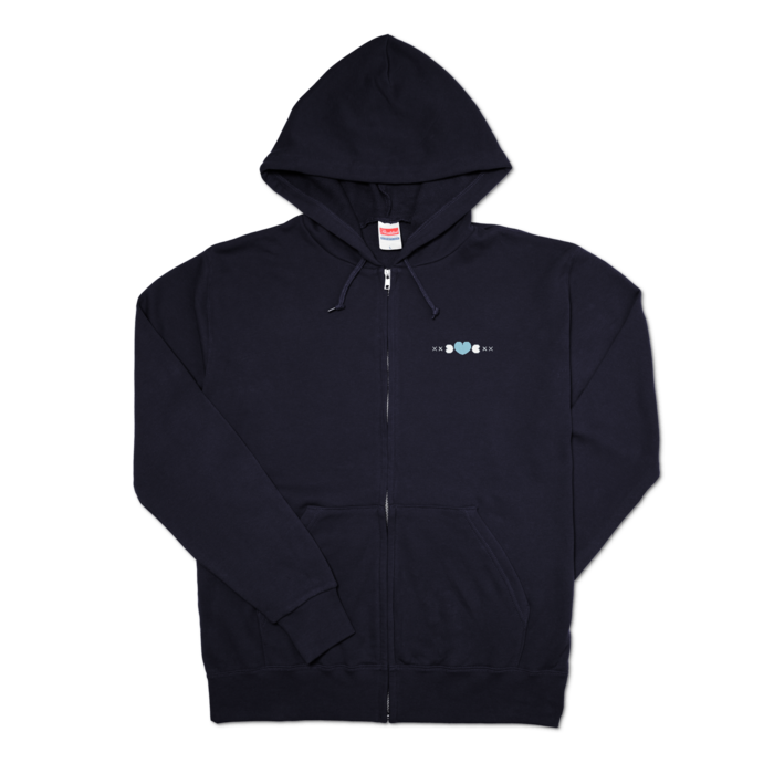 ジップパーカー - L - ネイビー