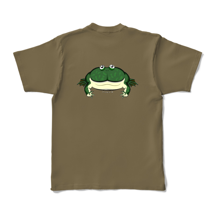 カラーTシャツ - XL - オリーブ (濃色)