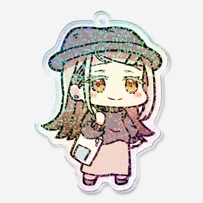 ホログラムアクリルキーホルダー - 70 × 70mm　F
