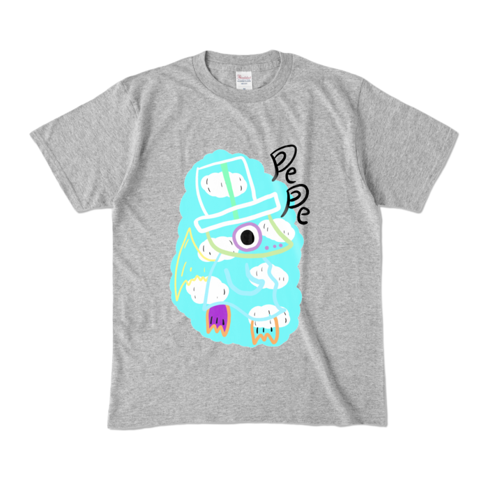 カラーTシャツ - M - 杢グレー (濃色)