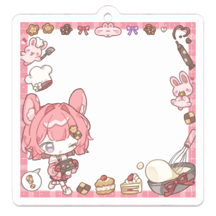 アクリルキーホルダー - 50 x 50 (mm)