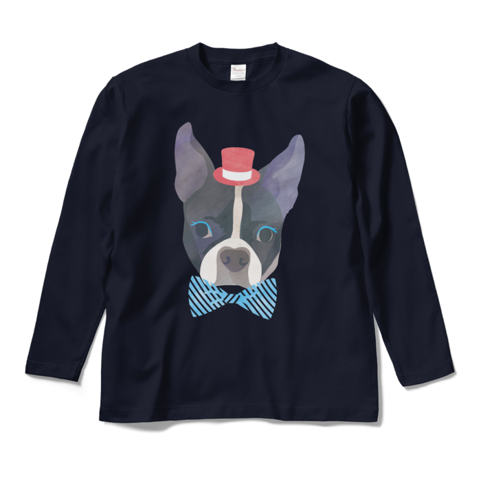 ロングスリーブTシャツ- M - ネイビー