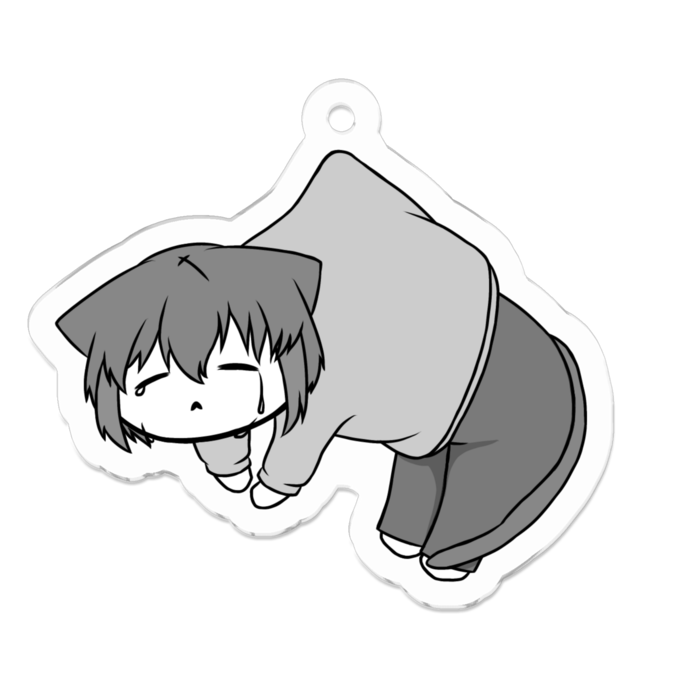 すんっ(白黒) - 50 x 50 (mm)