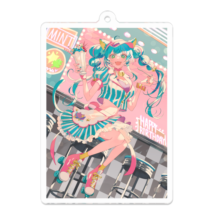 アクリルキーホルダー - 70 x 70 (mm)