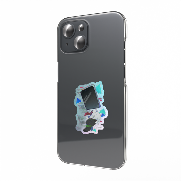 オーロラスマホステッカー - 縦