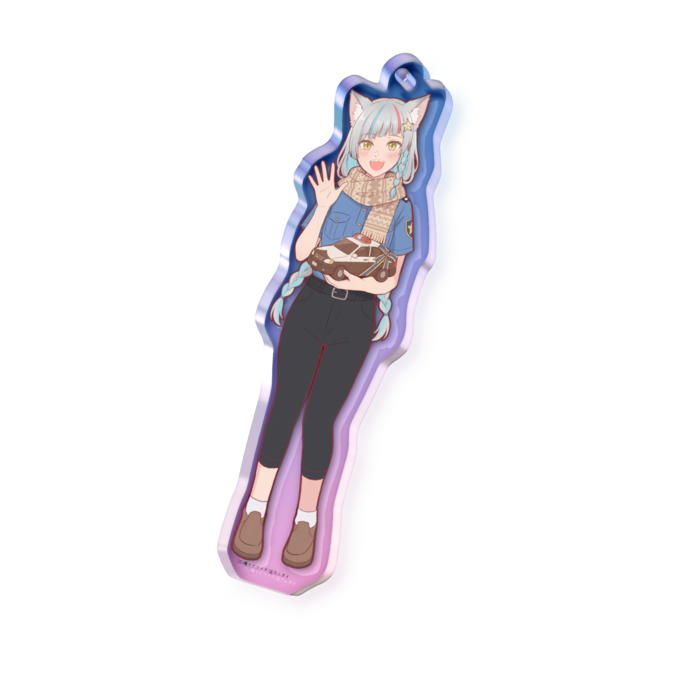 オーロラアクリルキーホルダー - 70 × 70mm