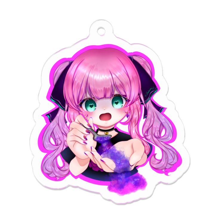 アクリルキーホルダー（コーティング） - 50 x 50 (mm)