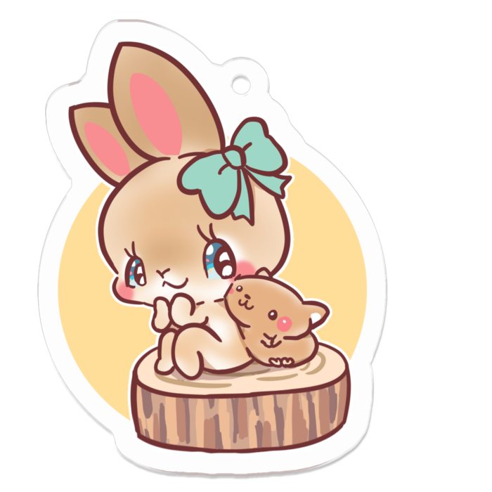 アクリルキーホルダー - 50 x 50 (mm)