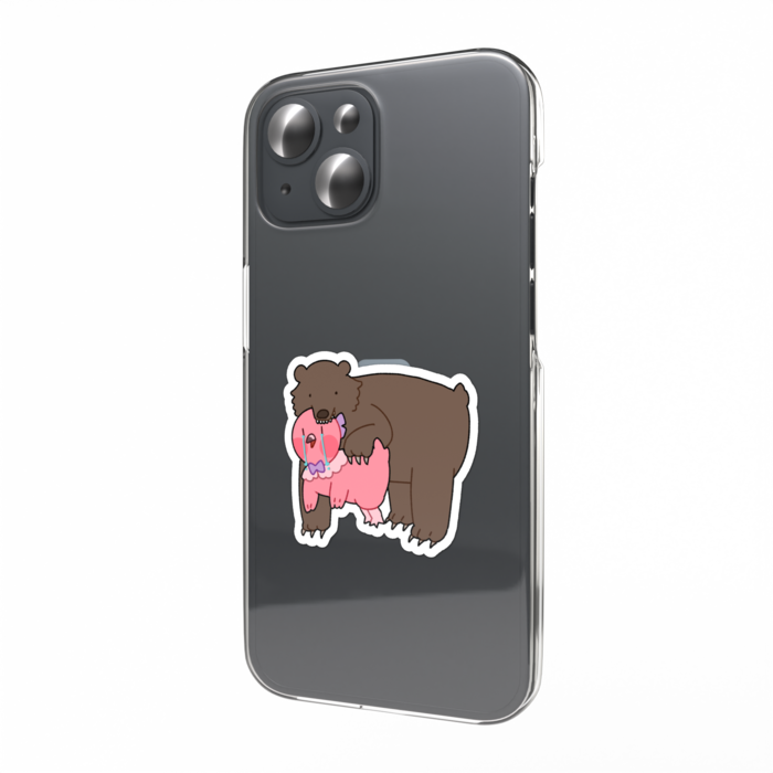 スマホステッカー 食べられちゃうよ(キャラのみ)- W55 × H91mm 以内