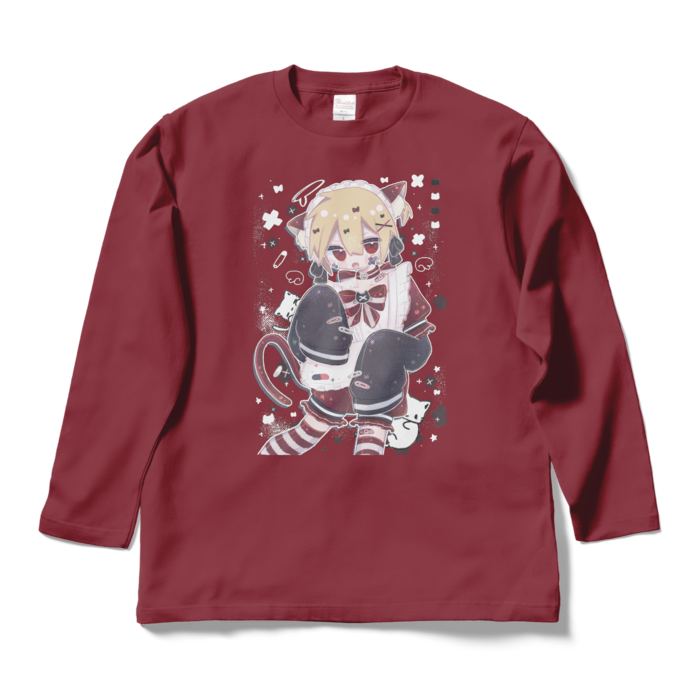 ロングスリーブTシャツ - L - バーガンディ