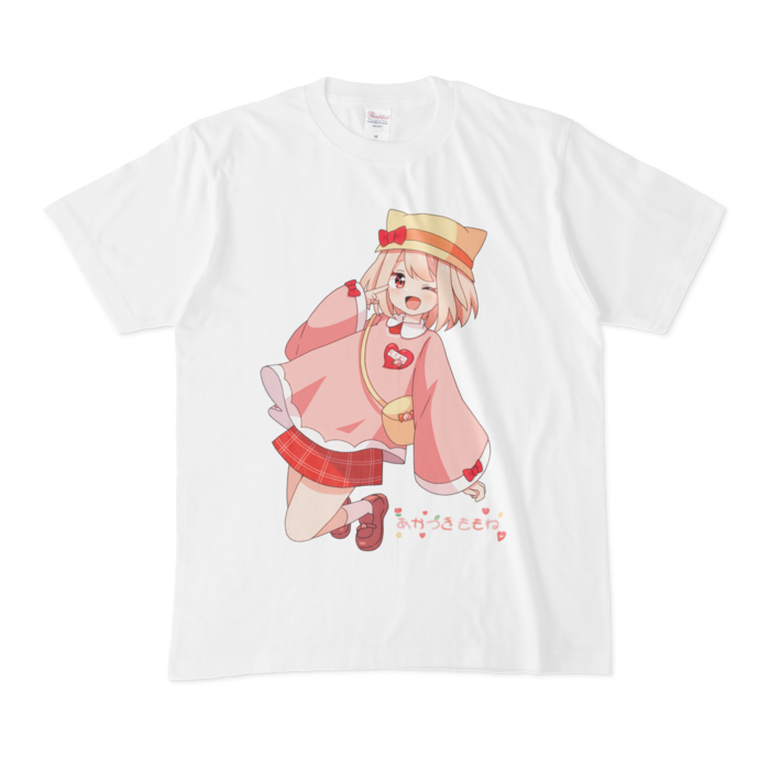 帽子ありうぃんくTシャツ - M - 白