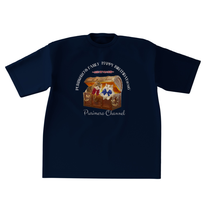 ビッグシルエットTシャツ - XL -ネイビー