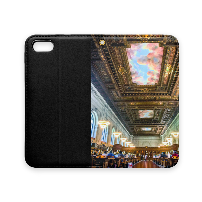 手帳型iPhoneケース(ベルトなし) - iPhone 5 / 5s / SE - ストラップ穴 あり