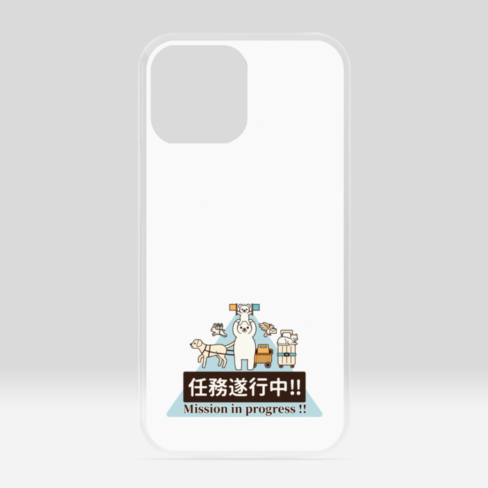 クリアiPhoneケース　白色　iPhone 13ProMax