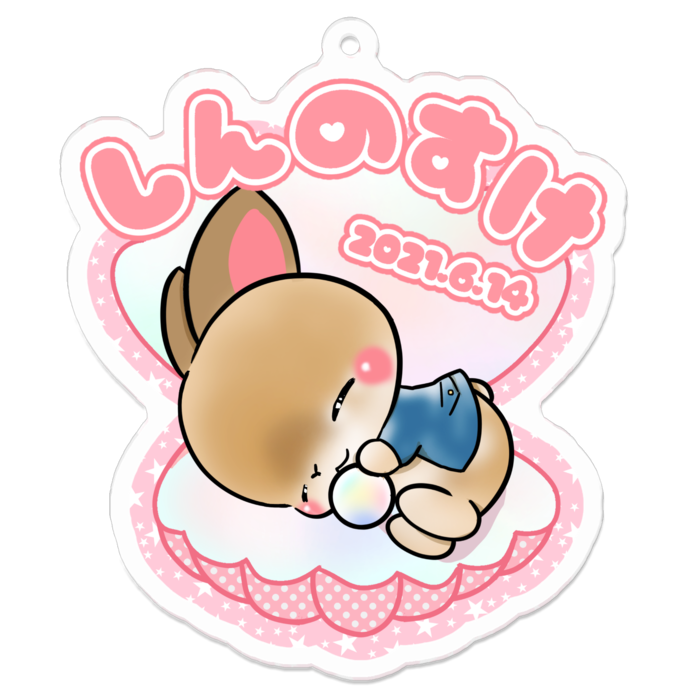 アクリルキーホルダー - 70 x 70 (mm)