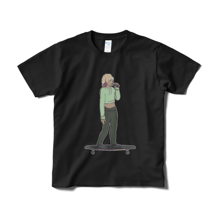 Tシャツ（短納期） - S - ブラック　背景なし