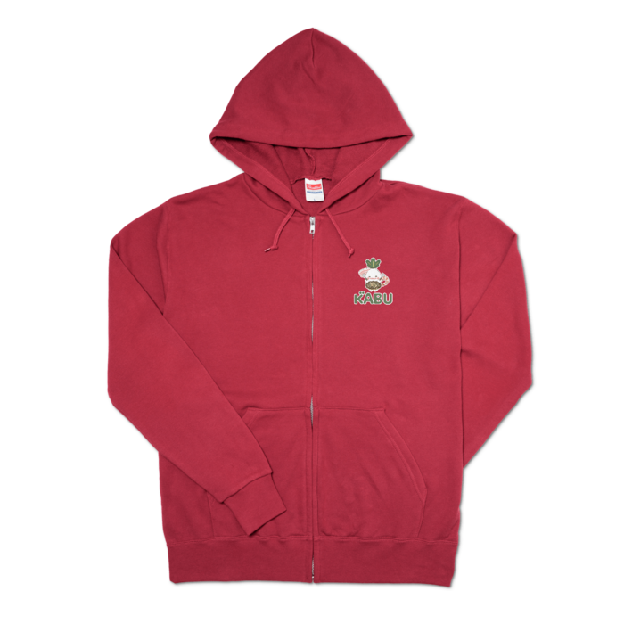 ジップパーカー - L - バーガンディ