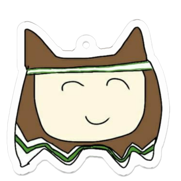 アクリルキーホルダー（コーティング） - 50 x 50 (mm)