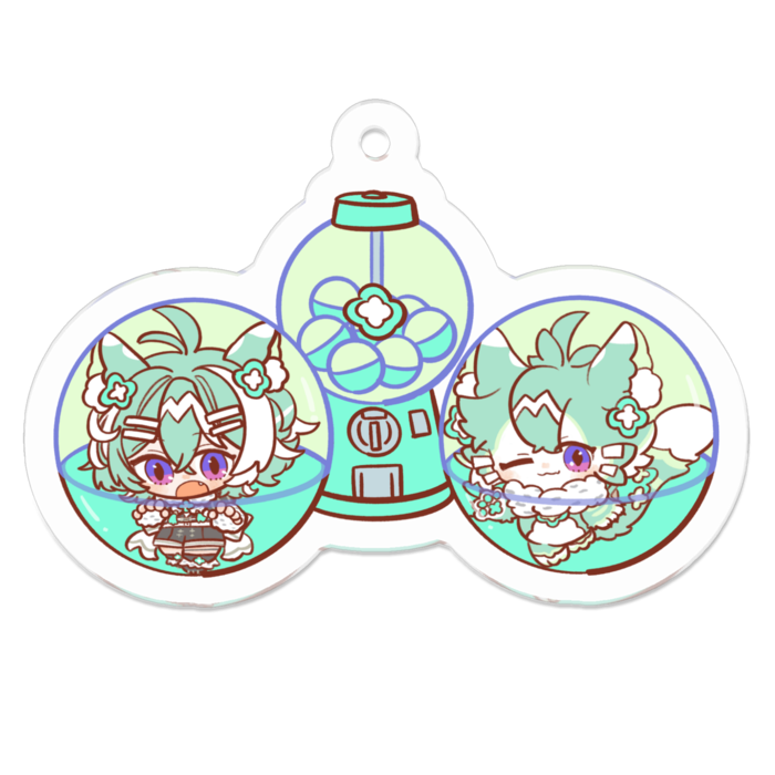 アクリルキーホルダー - 50 x 50 (mm)