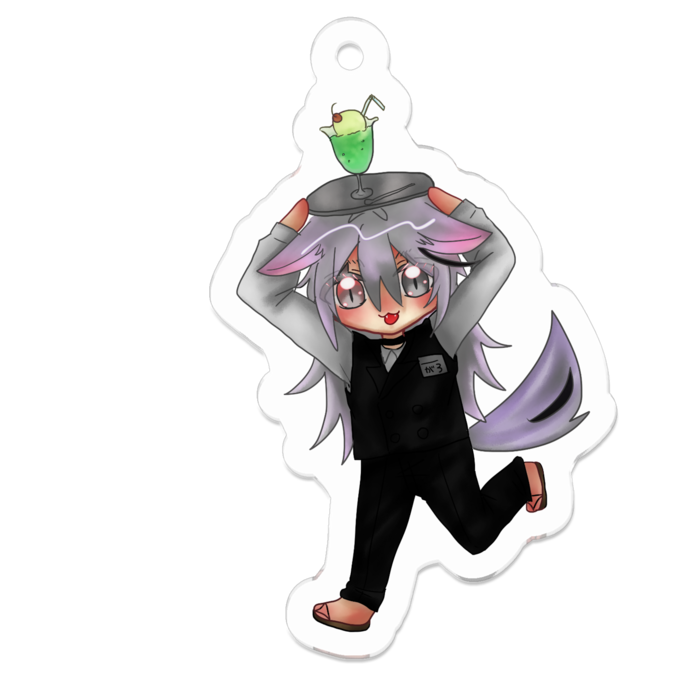 アクリルキーホルダー - 50 x 50 (mm)