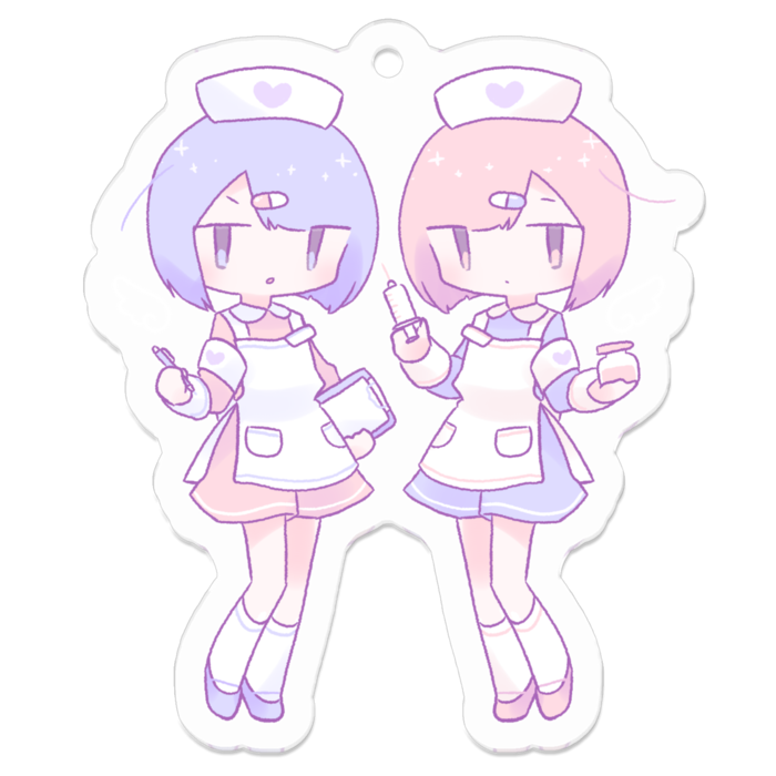 アクリルキーホルダー(コーティング) - 50 x 50 (mm)