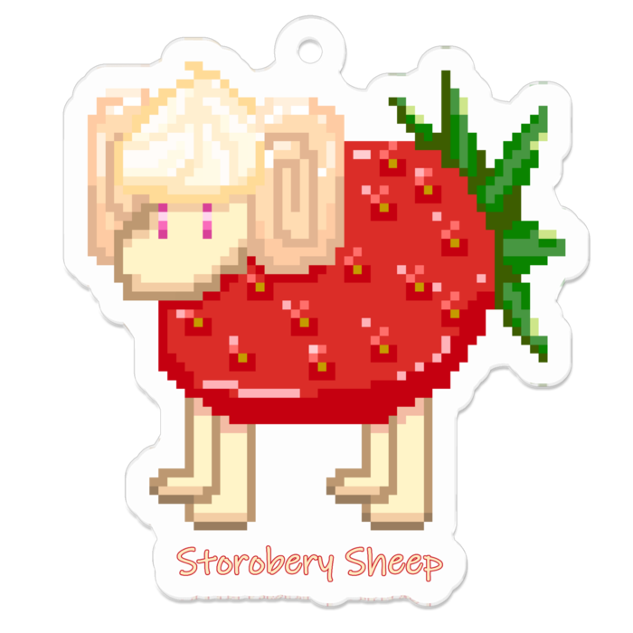ストロベリーシープ- 50 x 50 (mm)