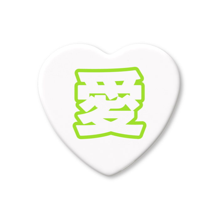 ハート缶バッジ - 57 × 52.5mm