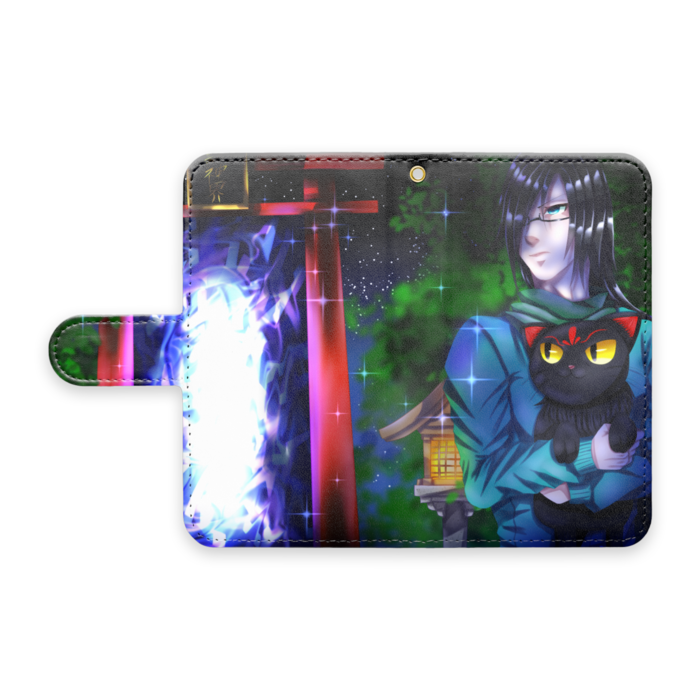 手帳型Androidケース - S - ストラップ穴 あり