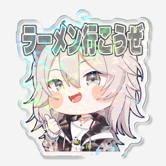 ホログラムアクリルキーホルダー - 70 × 70mm