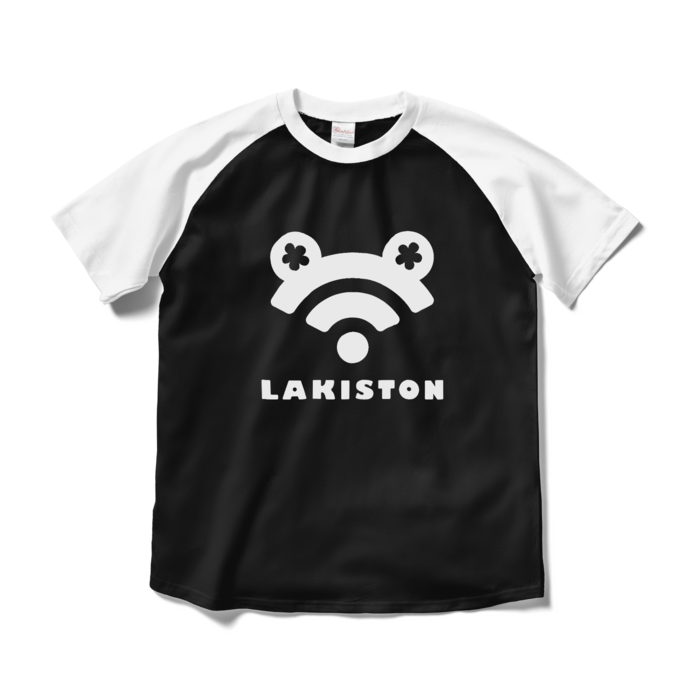 ラグランTシャツ - M - ブラック×ホワイト