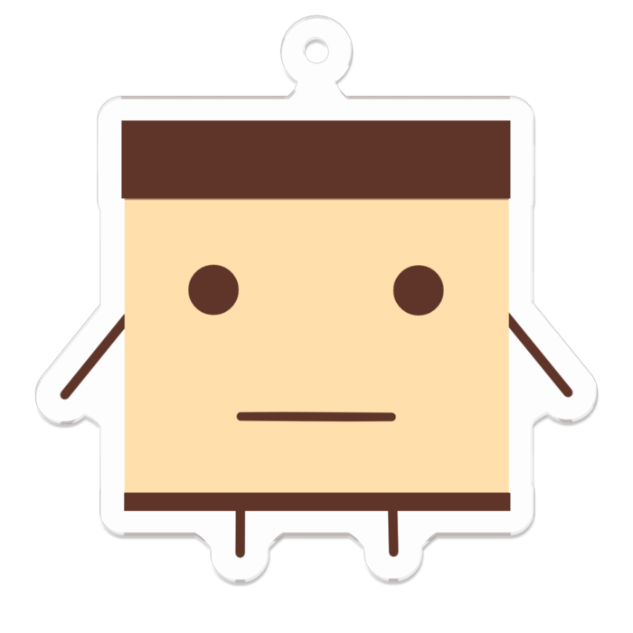 アクリルキーホルダー(コーティング) - 50 x 50 (mm)