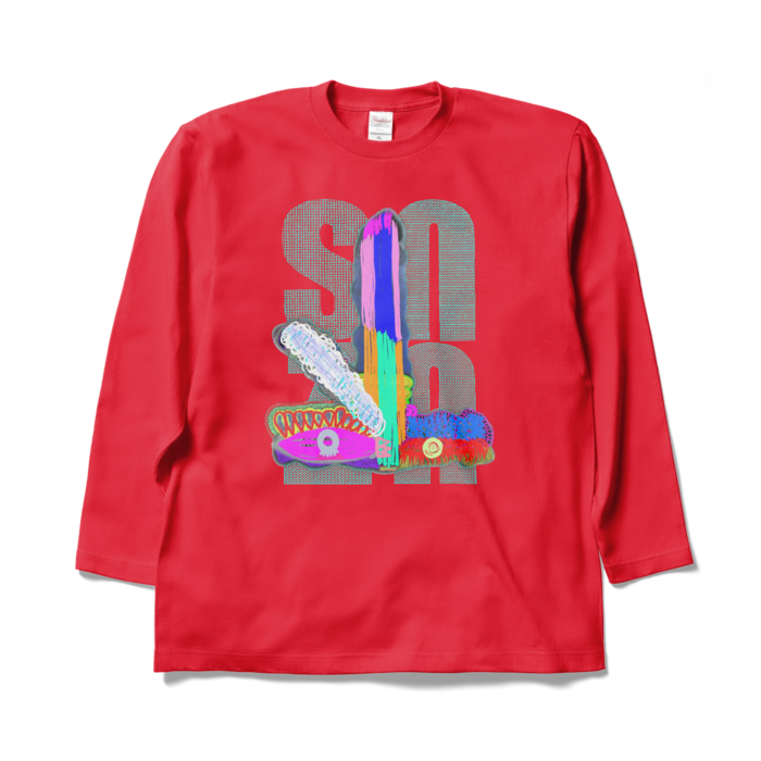 ロングスリーブTシャツ - XL - レッド