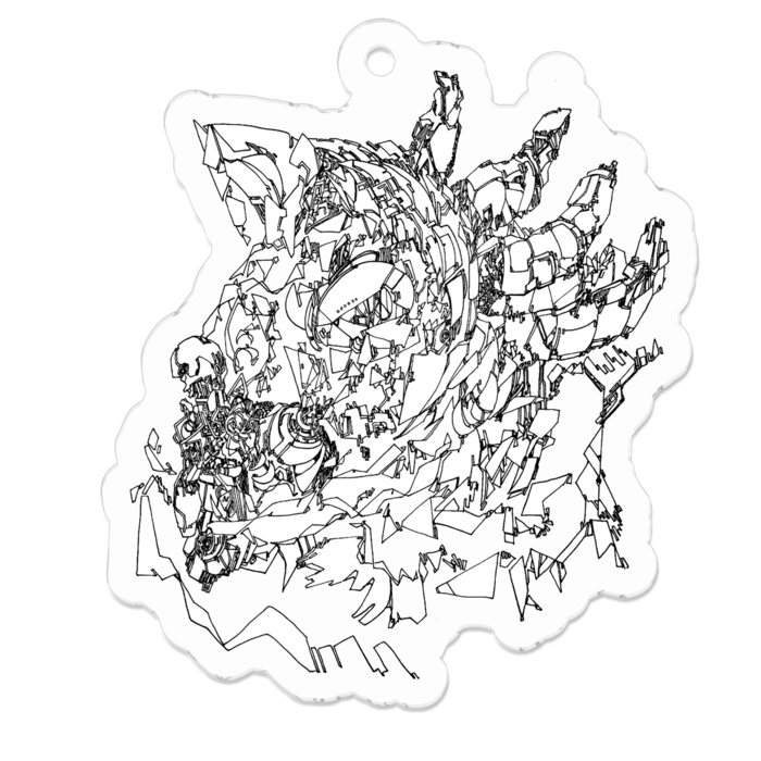アクリルキーホルダー - 50 x 50 (mm)